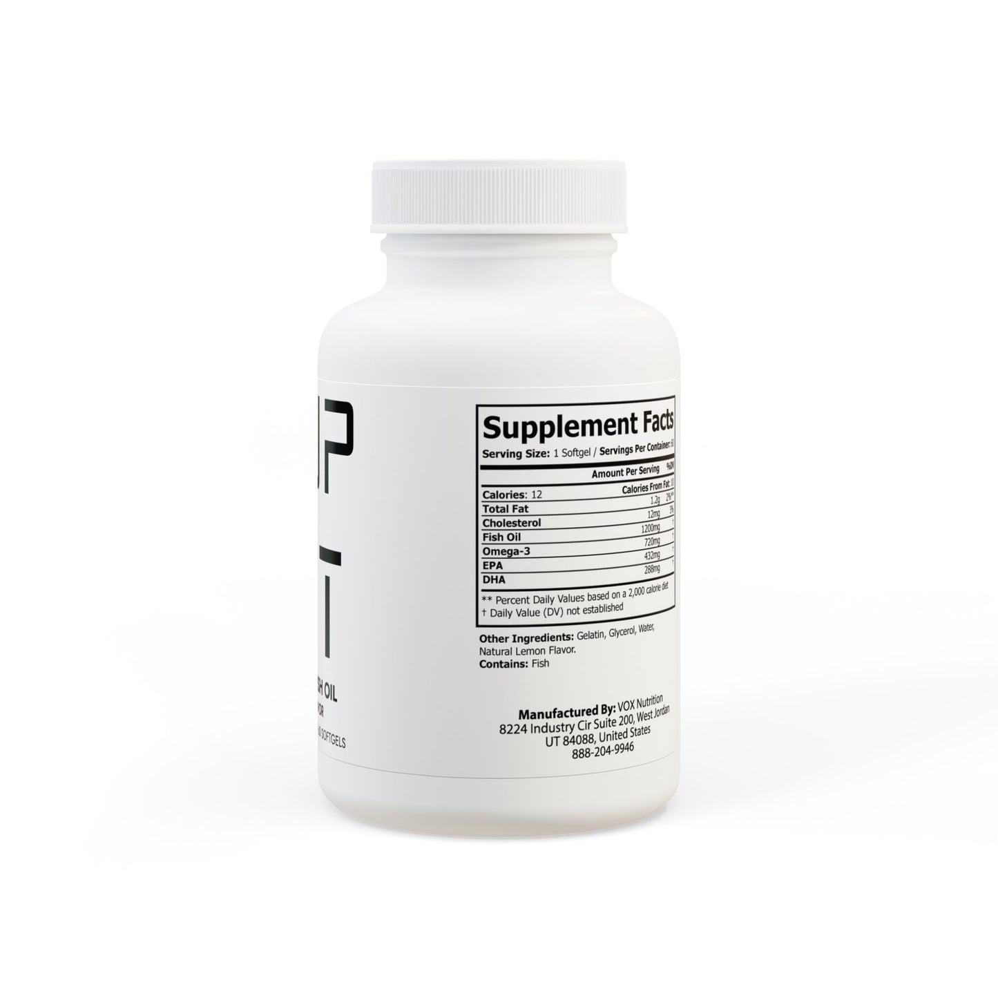 Omega-3 Fish Oil Recovery Capsules (60 Softgels)