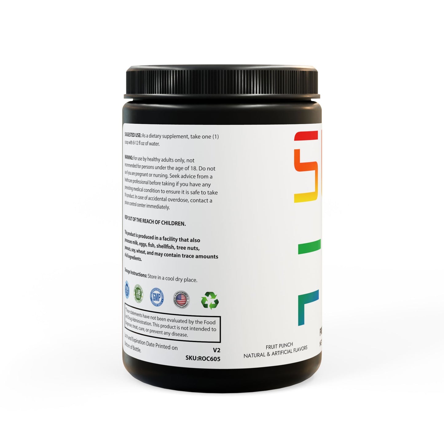 Fruit Punch Pre-Workout - Focus, Power & Performance Support (204g, 7.1oz)