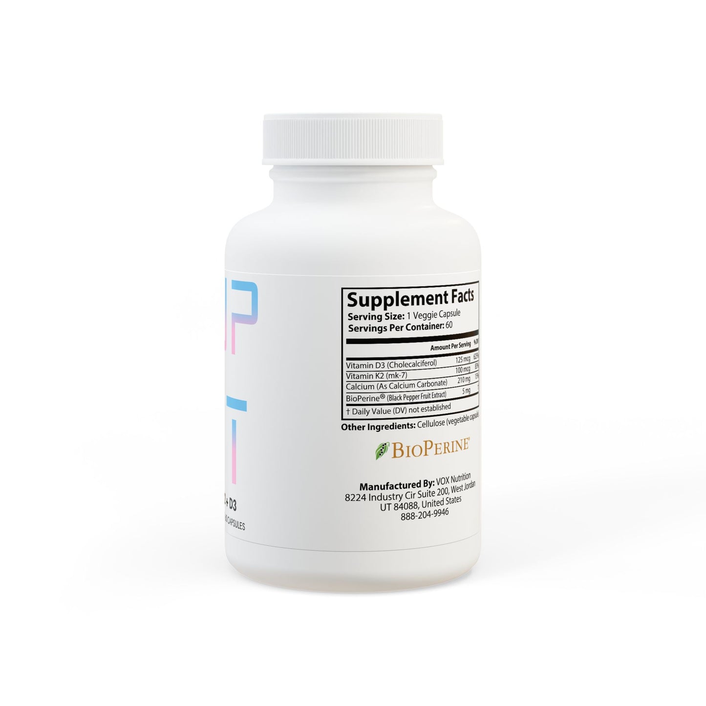 Vitamin K2 + D3 – Daily Strength for Muscles & Movement (60 Capsules)