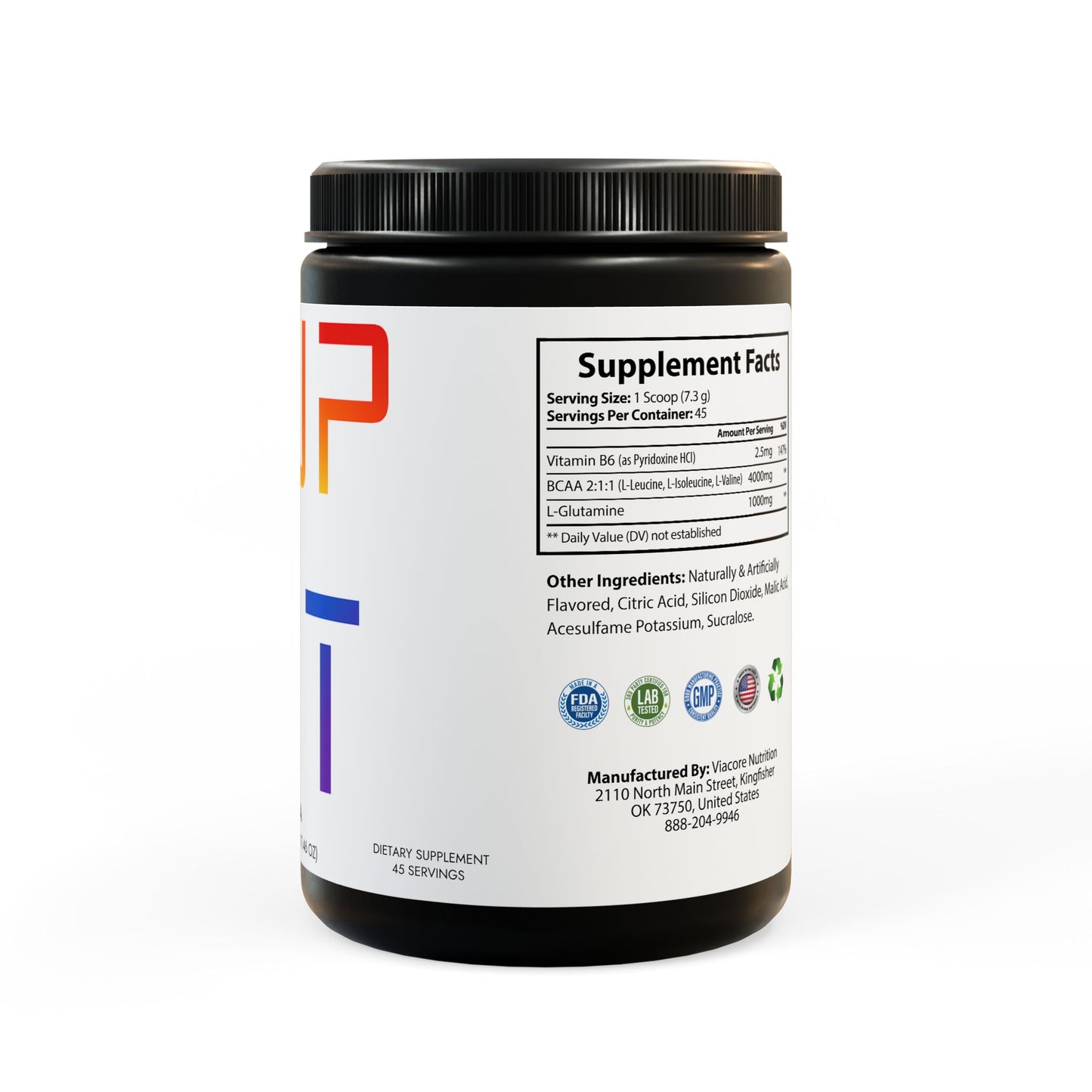 BCAA Muscle Support – Watermelon Flavor (50 Servings)