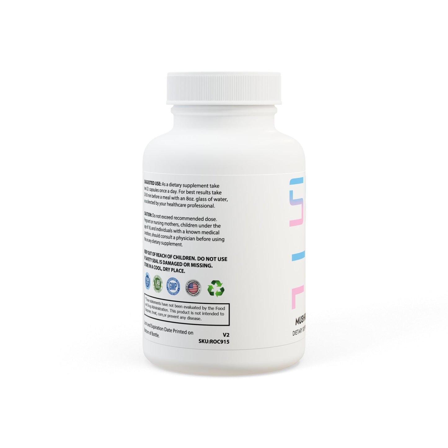 Mushroom Blend Supplement – Mind, Body, Elevated (60 Capsules)