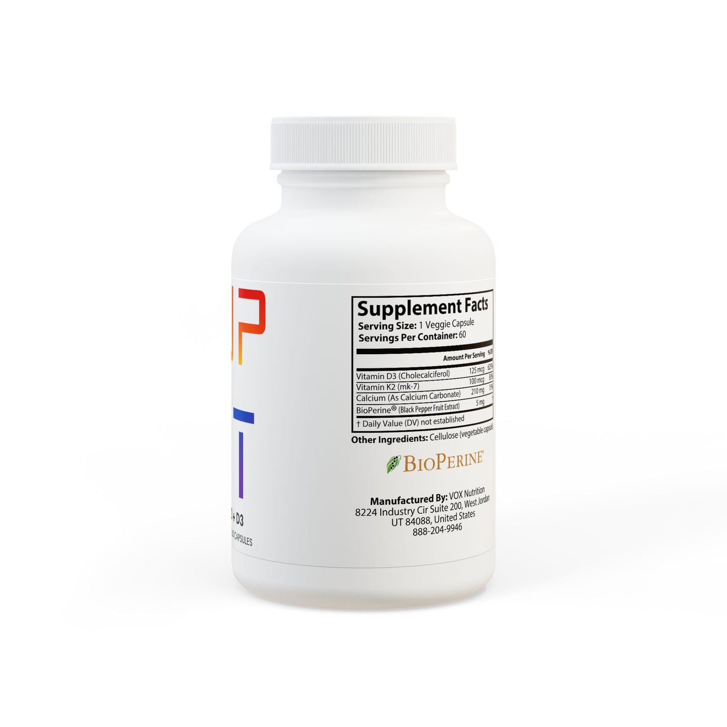 Vitamin K2 + D3 – Daily Strength for Muscles & Movement (60 Capsules)