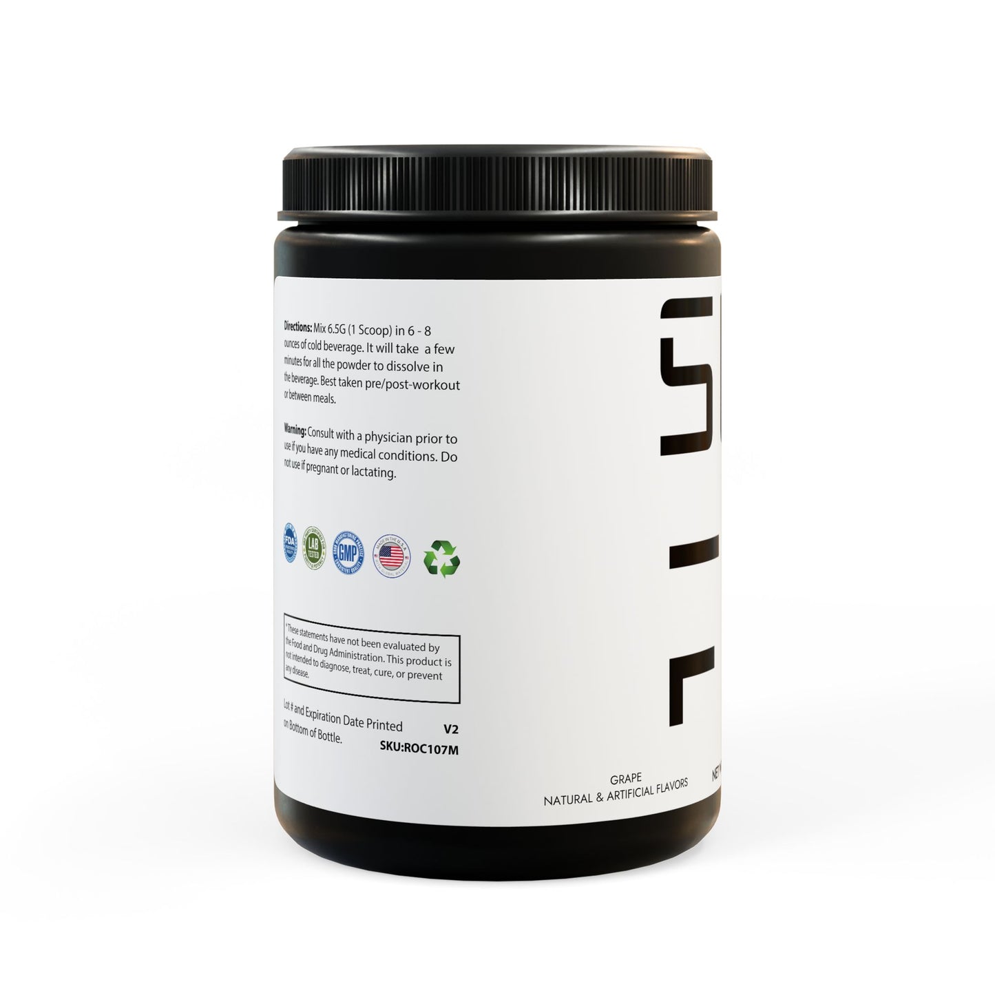 BCAA Performance & Recovery – Grape Flavor (50 Servings)