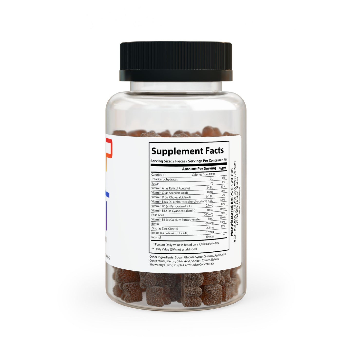 Multivitamin Gummies – Daily Wellness & Energy Support (Strawberry Flavor)