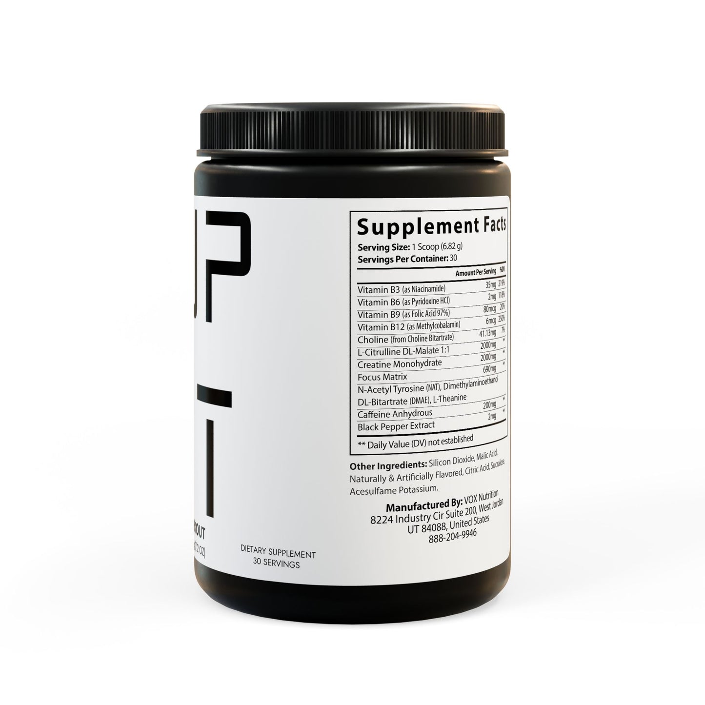 Fruit Punch Pre-Workout - Focus, Power & Performance Support (204g, 7.1oz)