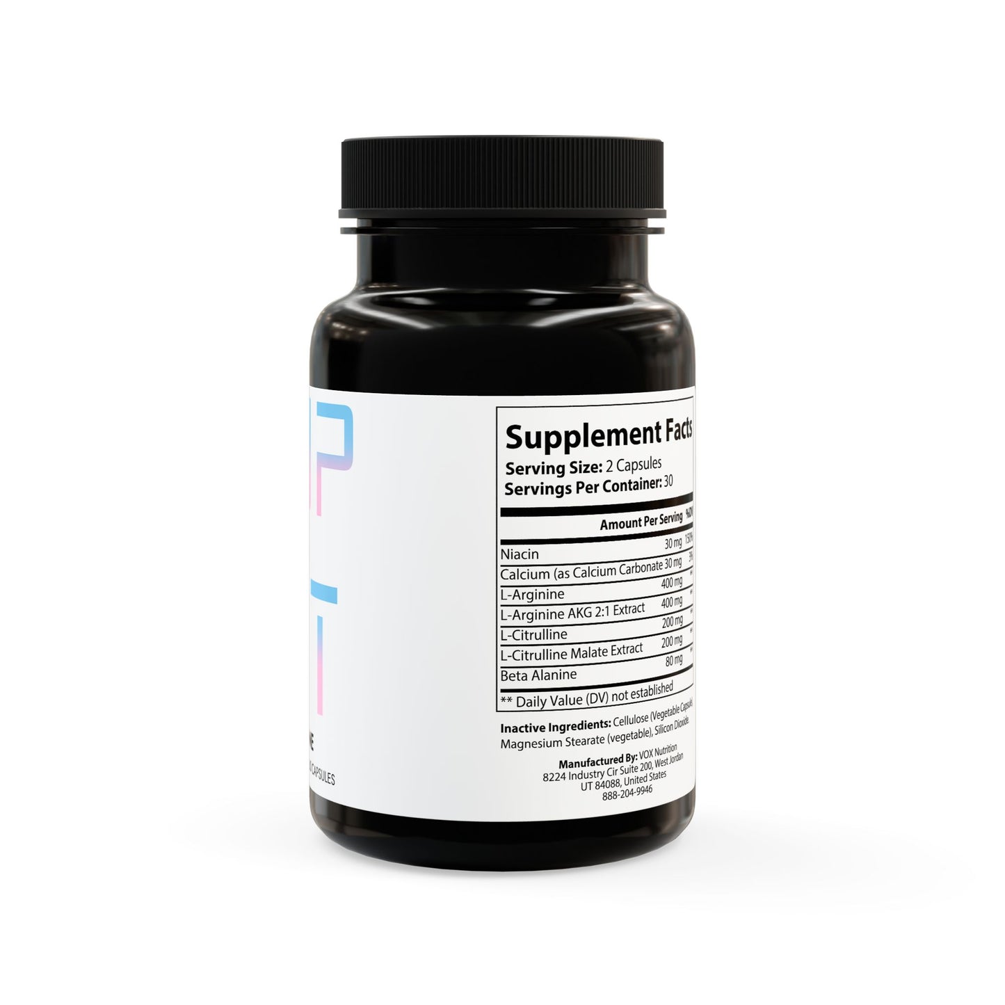 L-Arginine + Citrulline – Power Pump Performance Formula (60 Capsules)