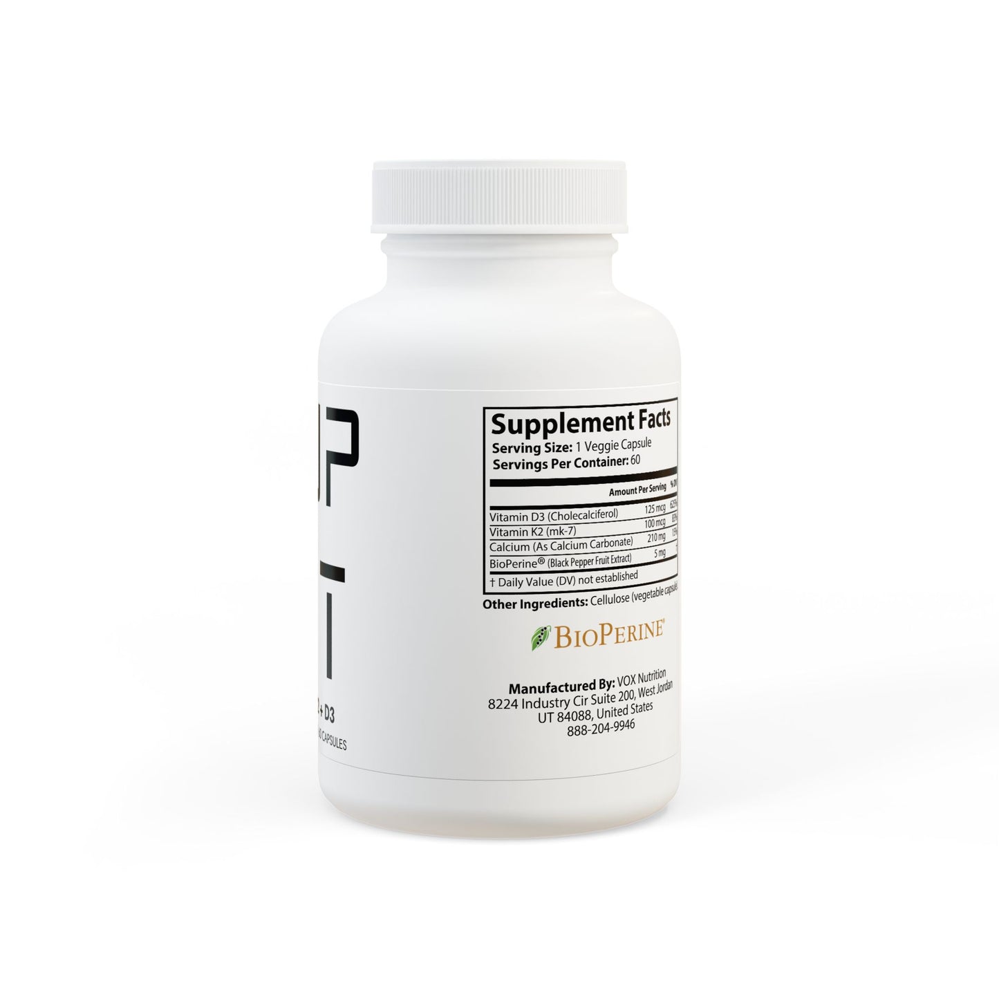 Vitamin K2 + D3 – Daily Strength for Muscles & Movement (60 Capsules)