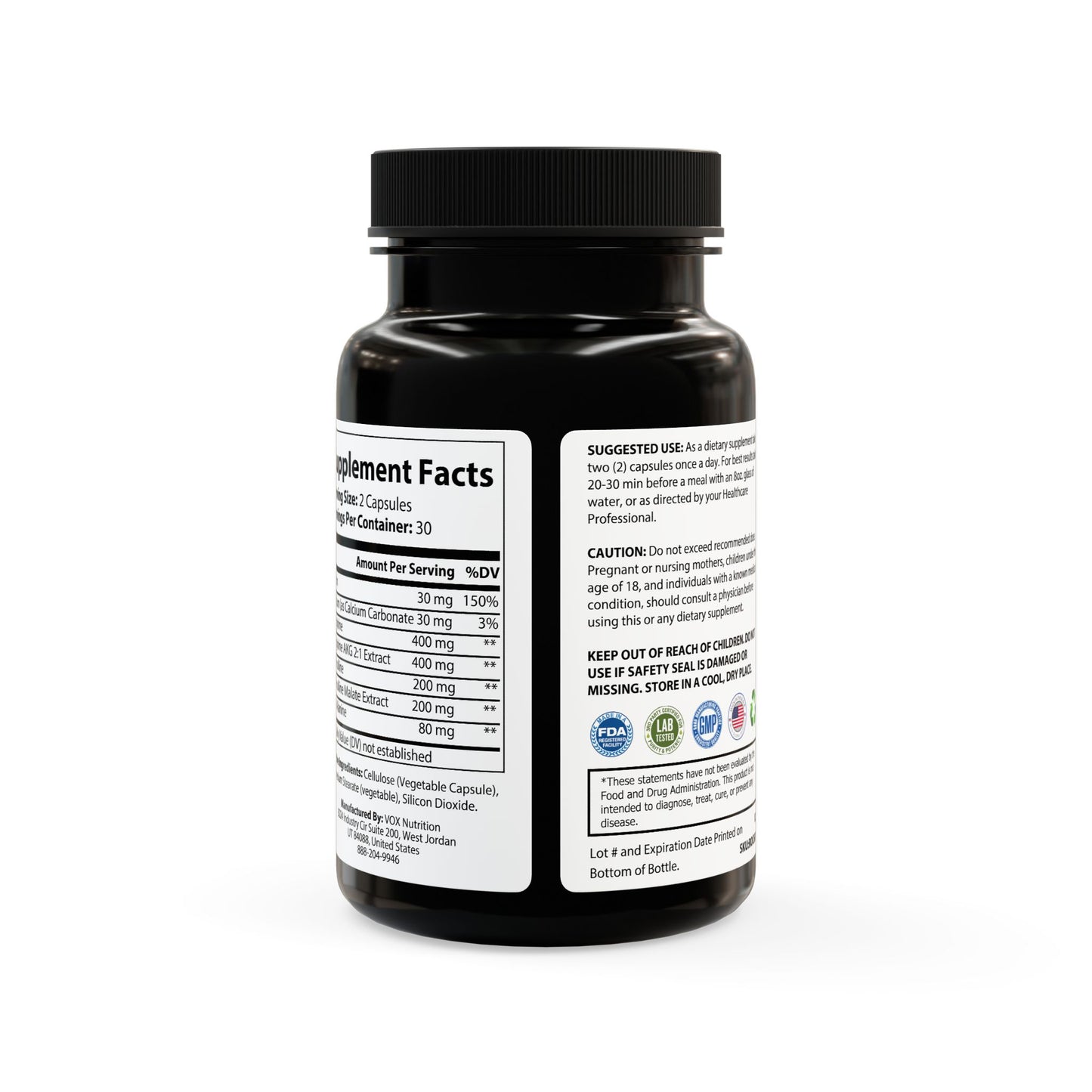 L-Arginine + Citrulline – Power Pump Performance Formula (60 Capsules)