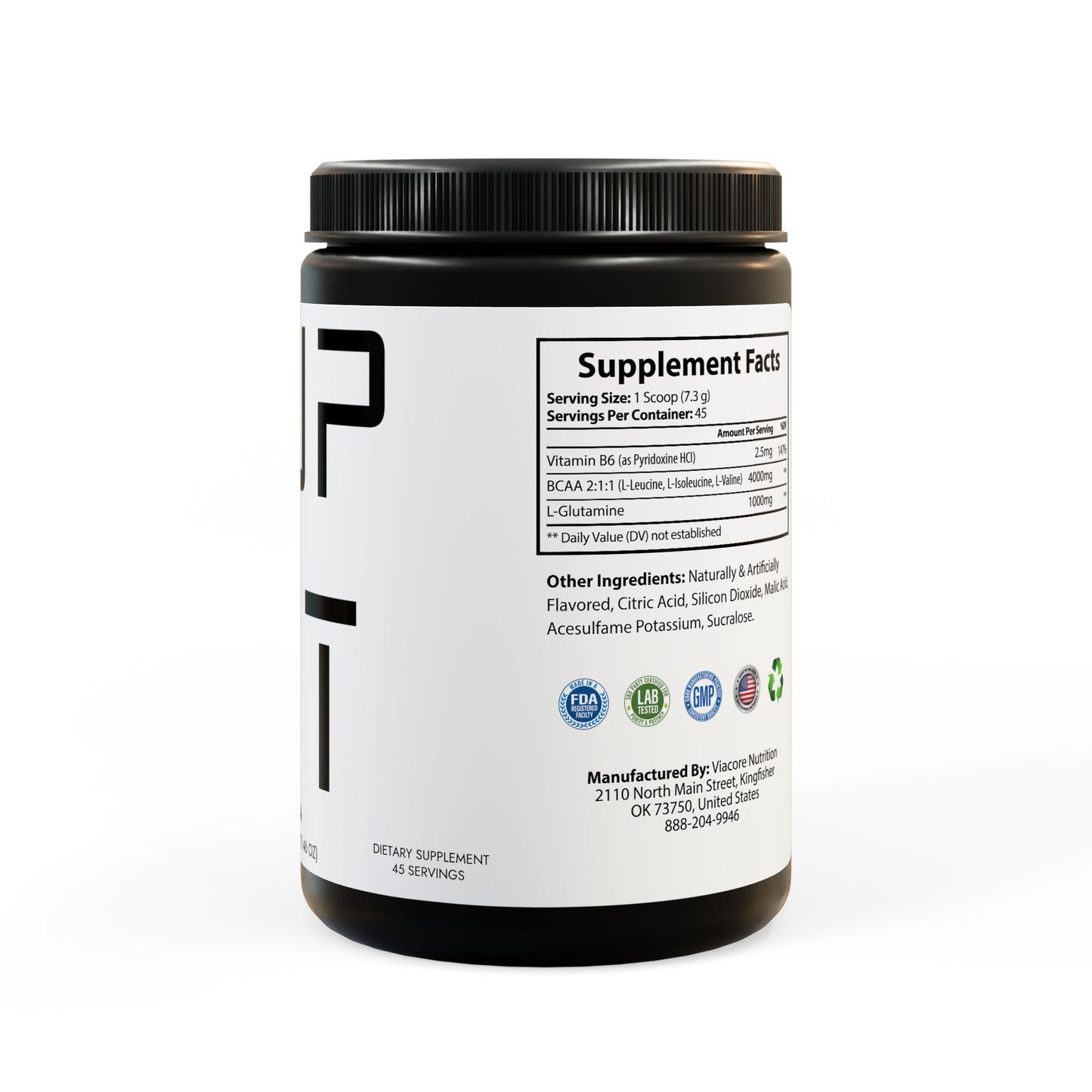 BCAA Muscle Support – Watermelon Flavor (50 Servings)