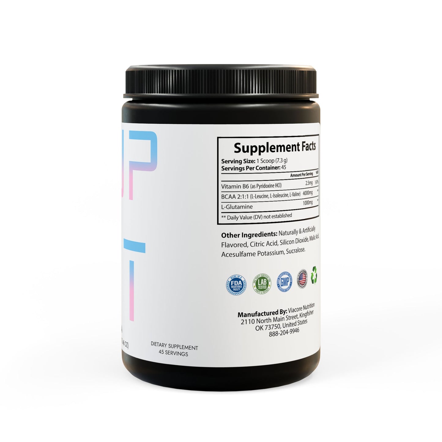 BCAA Muscle Support – Watermelon Flavor (50 Servings)