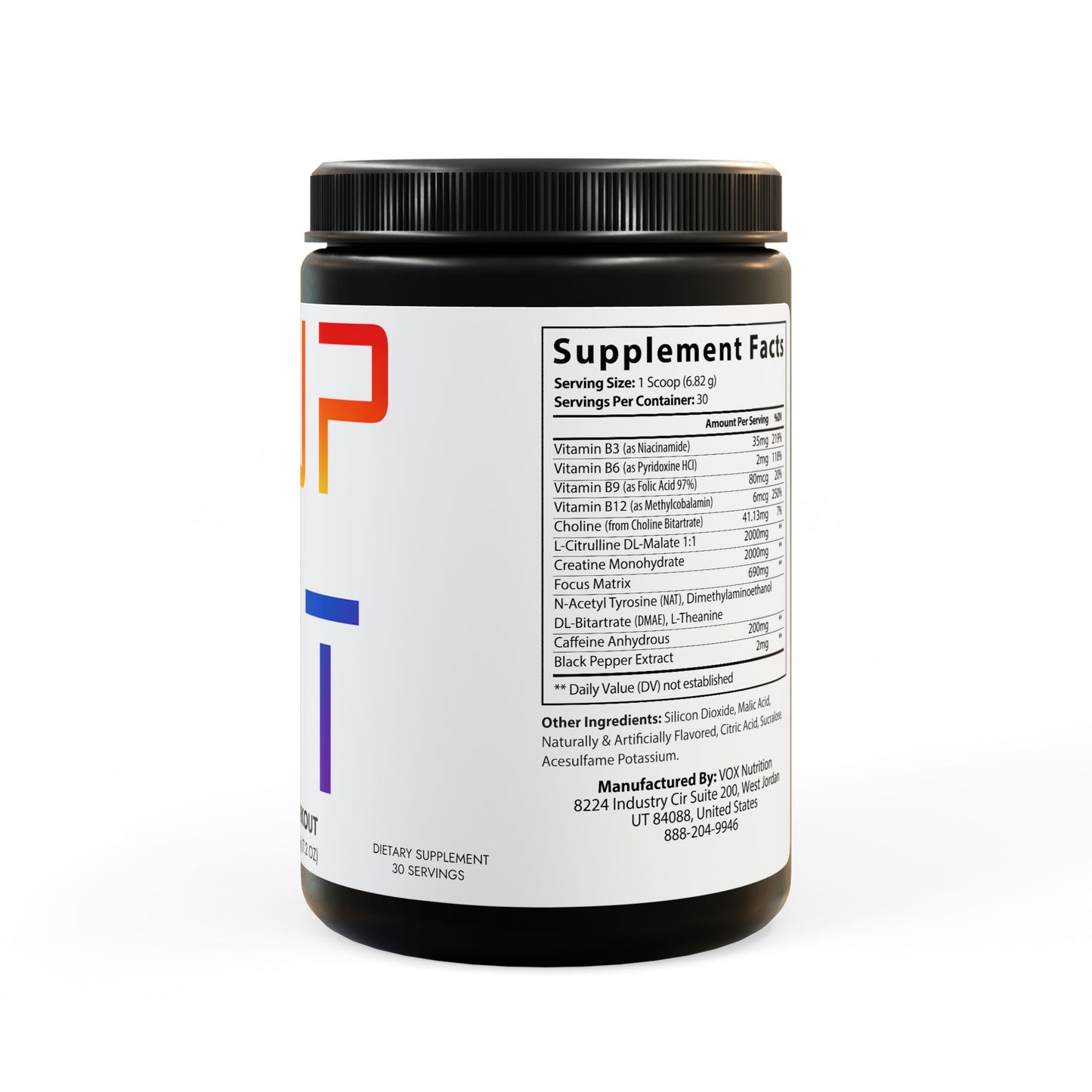Fruit Punch Pre-Workout - Focus, Power & Performance Support (204g, 7.1oz)