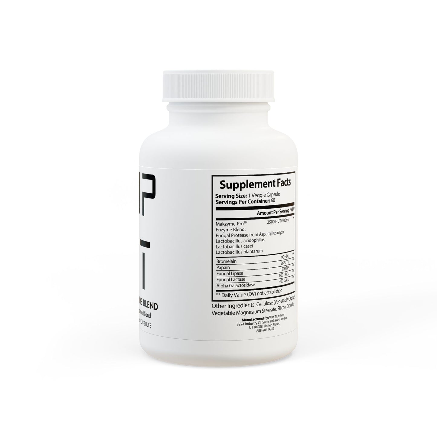 Digestive Enzyme Blend – Daily Gut Support with Makzyme-Pro™ (60 Capsules)