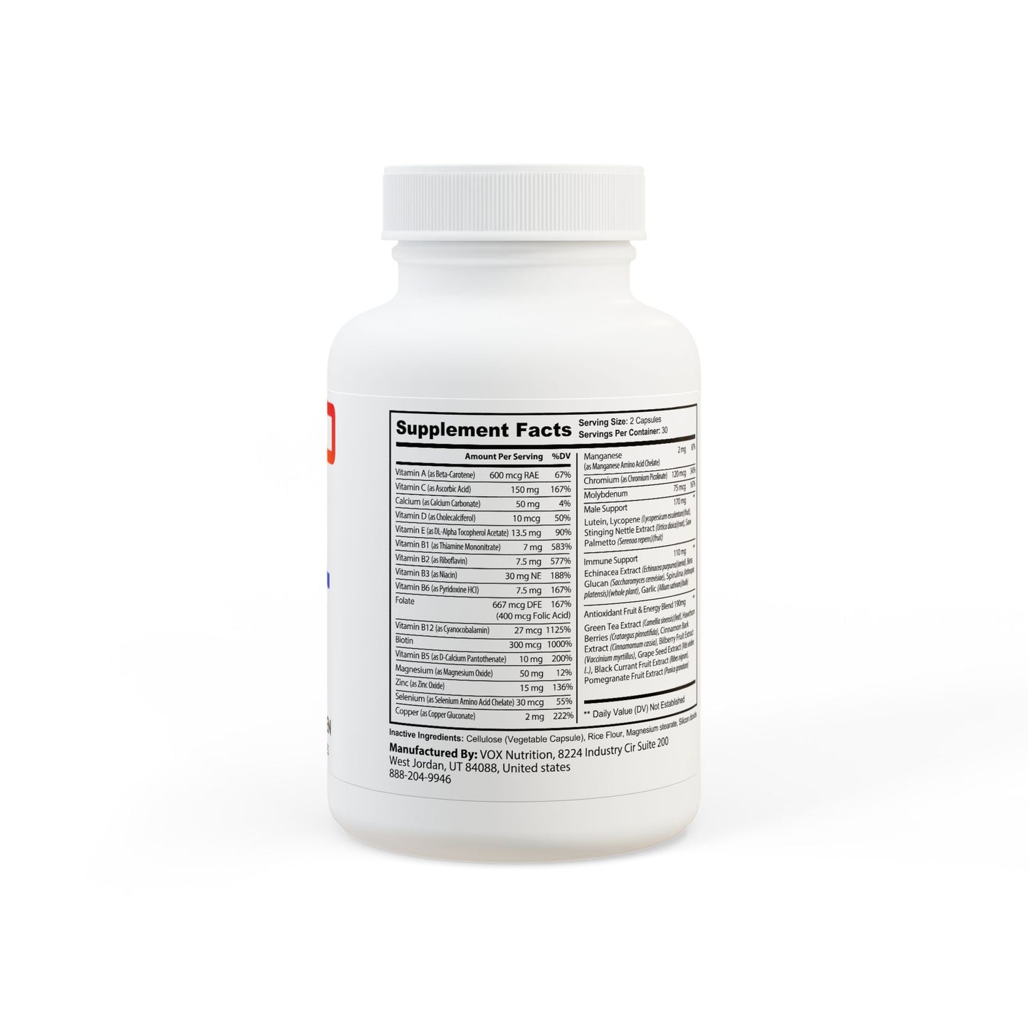 Men’s Multivitamin – Energy, Performance & Immune Support (60 Capsules)