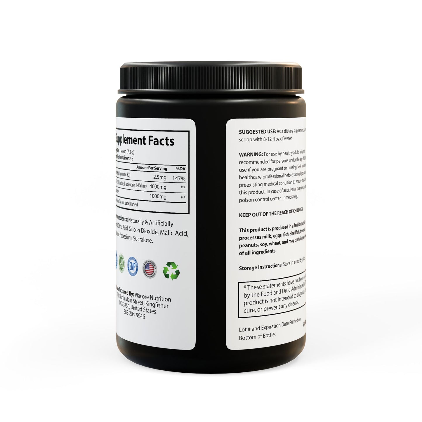 BCAA Muscle Support – Watermelon Flavor (50 Servings)