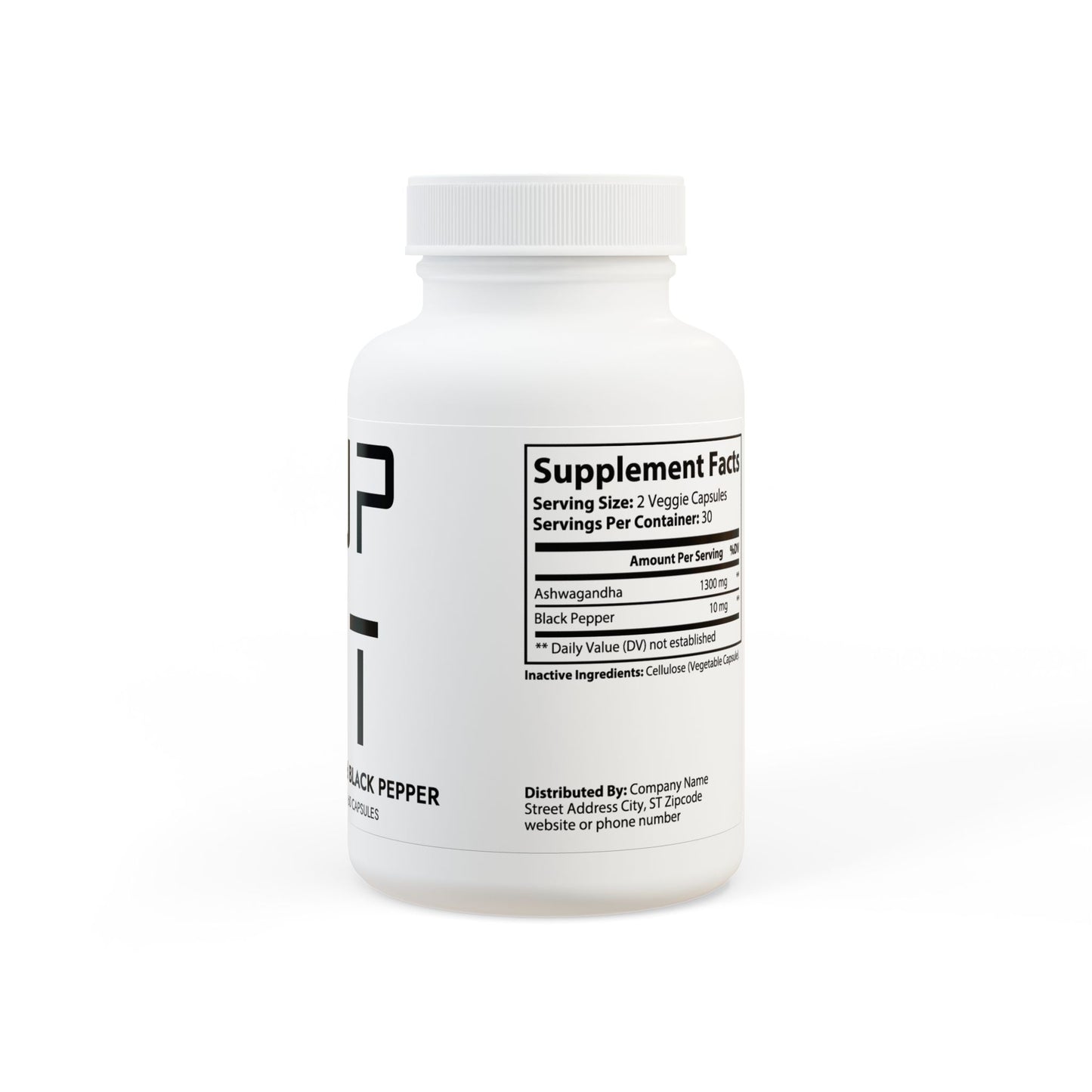Ashwagandha + Black Pepper – Calm Focus, Naturally Powered (60 capsules)