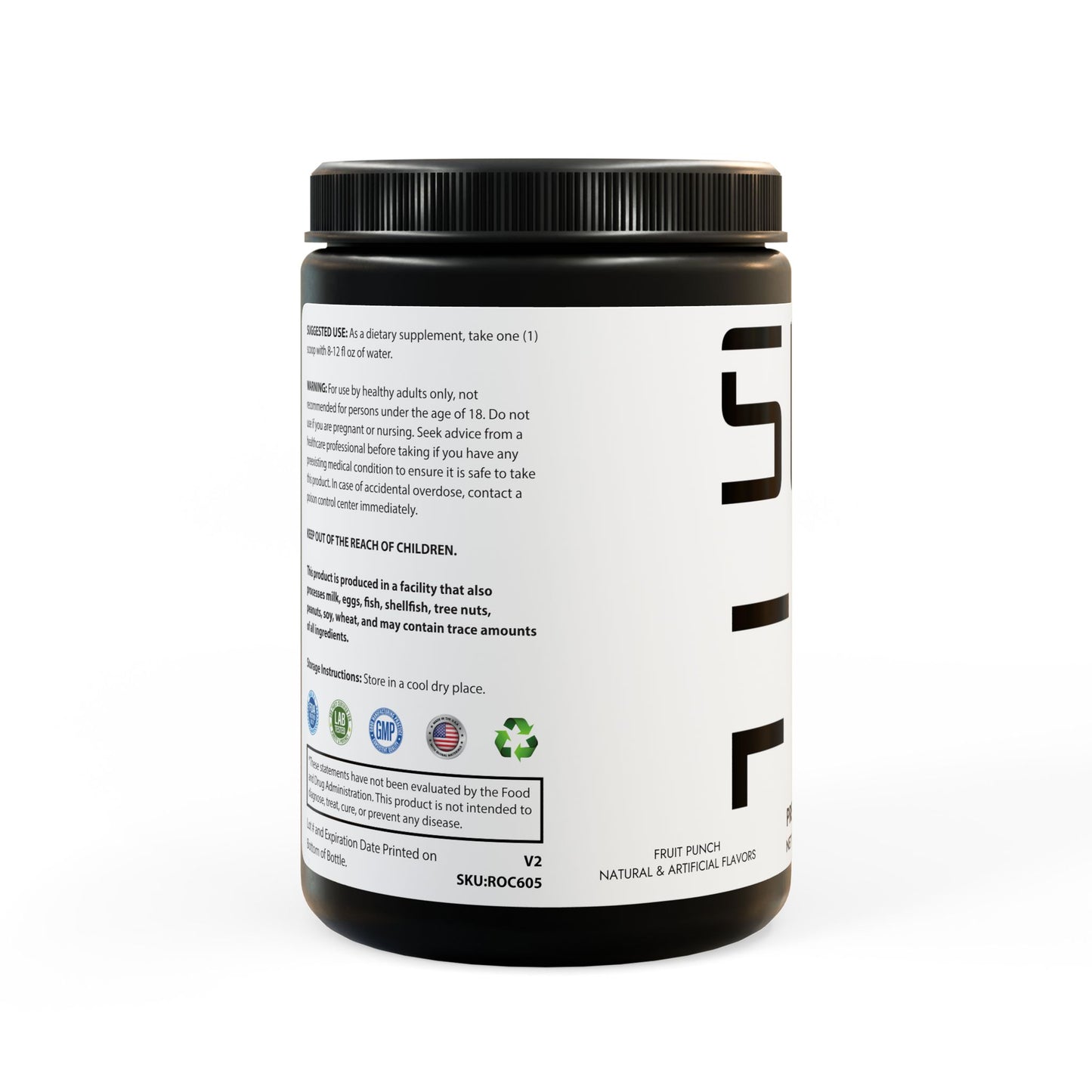 Fruit Punch Pre-Workout - Focus, Power & Performance Support (204g, 7.1oz)