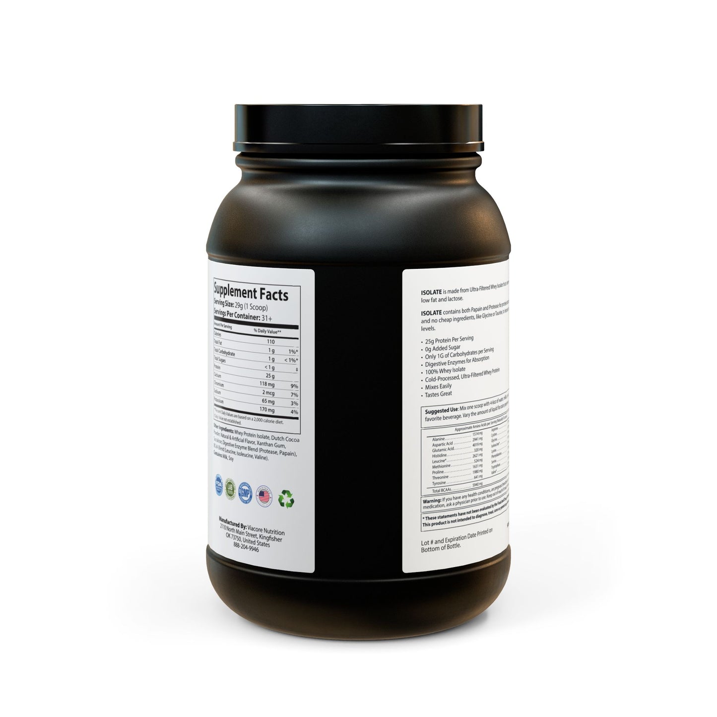 Whey Isolate Protein Supplement – Strength Meets Recovery (907g, 2lb)