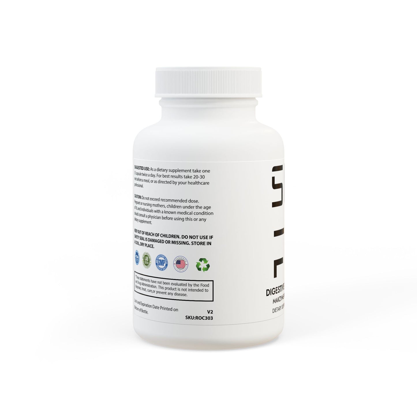 Digestive Enzyme Blend – Daily Gut Support with Makzyme-Pro™ (60 Capsules)