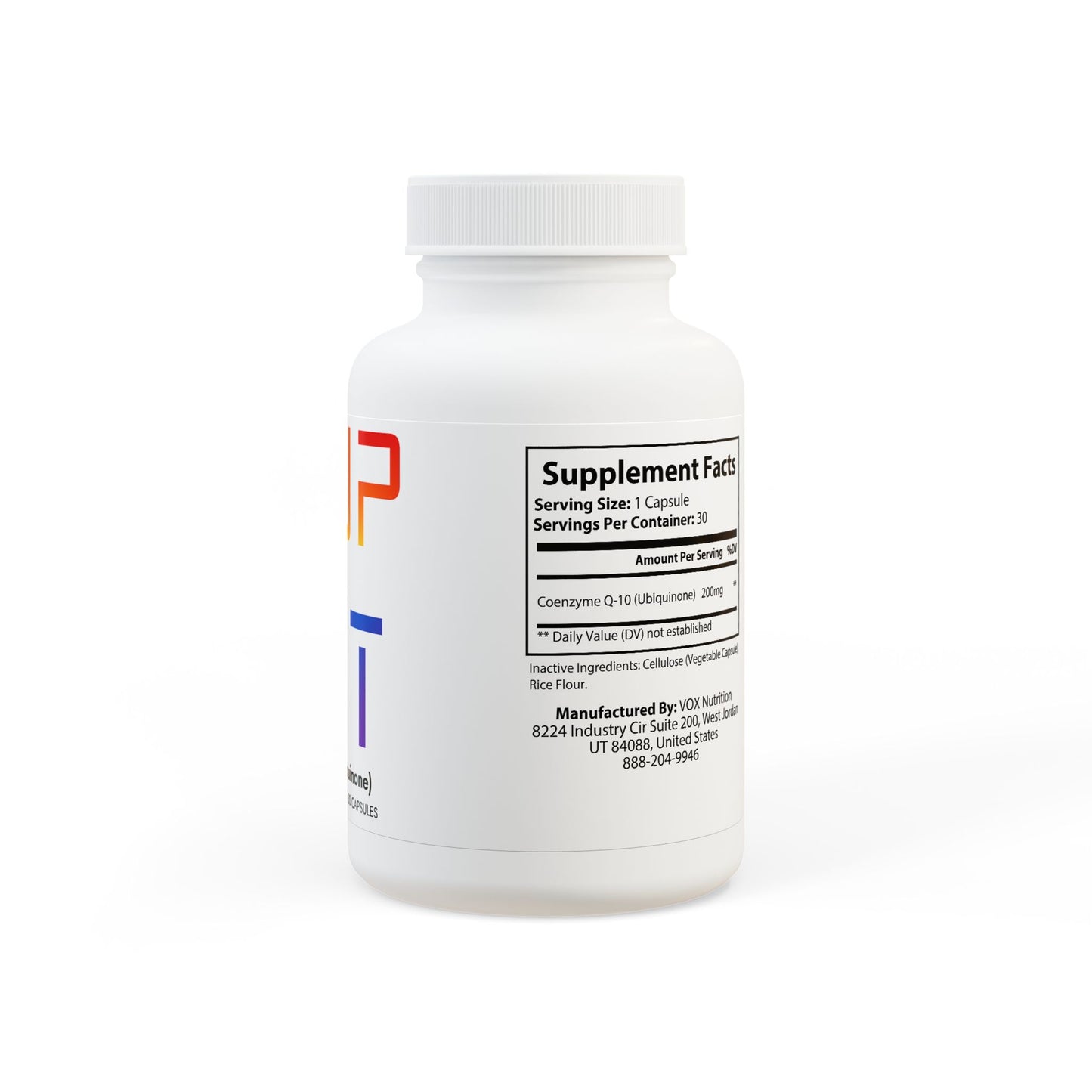 CoQ10 Ubiquinone – Cellular Power + Antioxidant Support (30 Capsules)