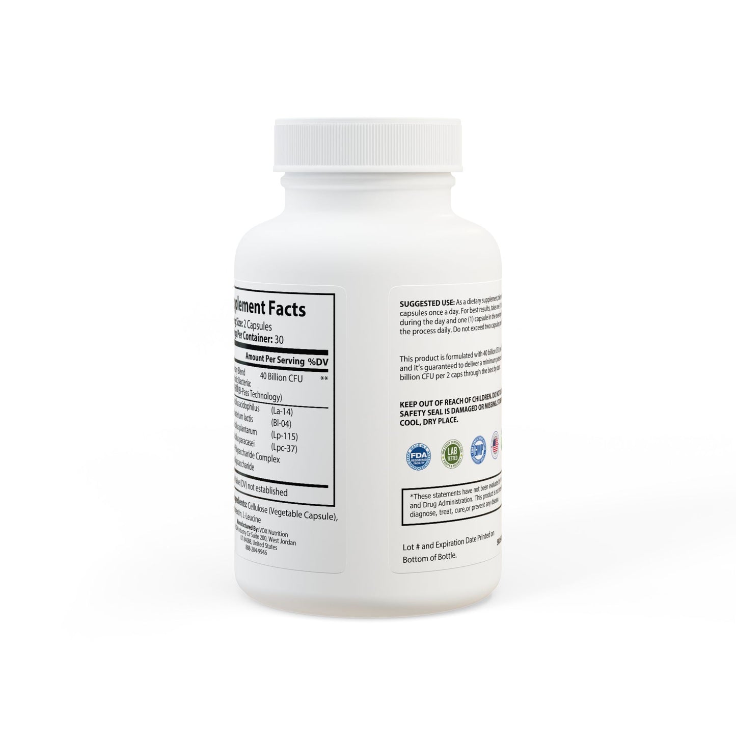 Probiotic Supplement – Gut Health Meets Performance (60 Capsules)