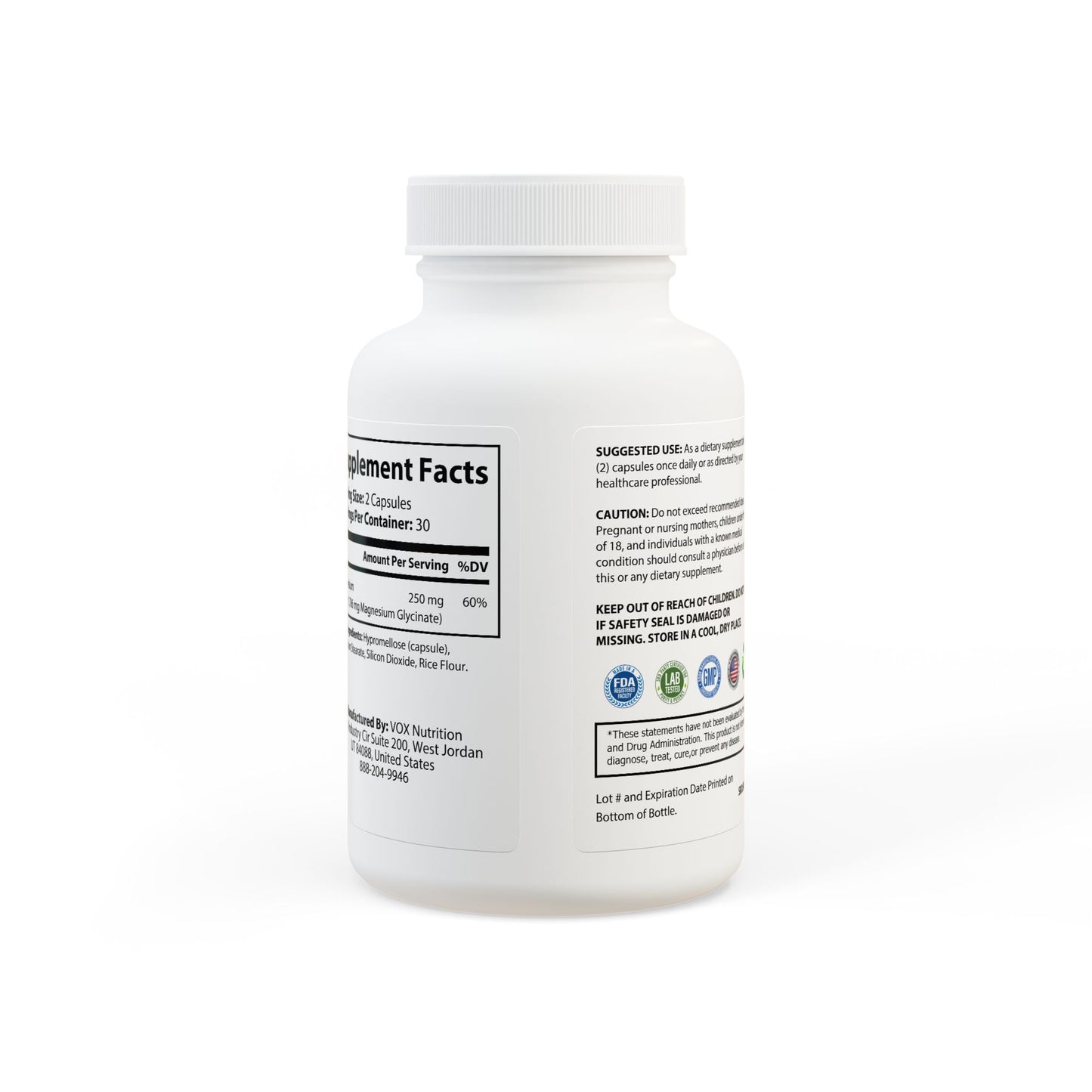 Magnesium Glycinate – Daily Performance Support (60 Capsules)