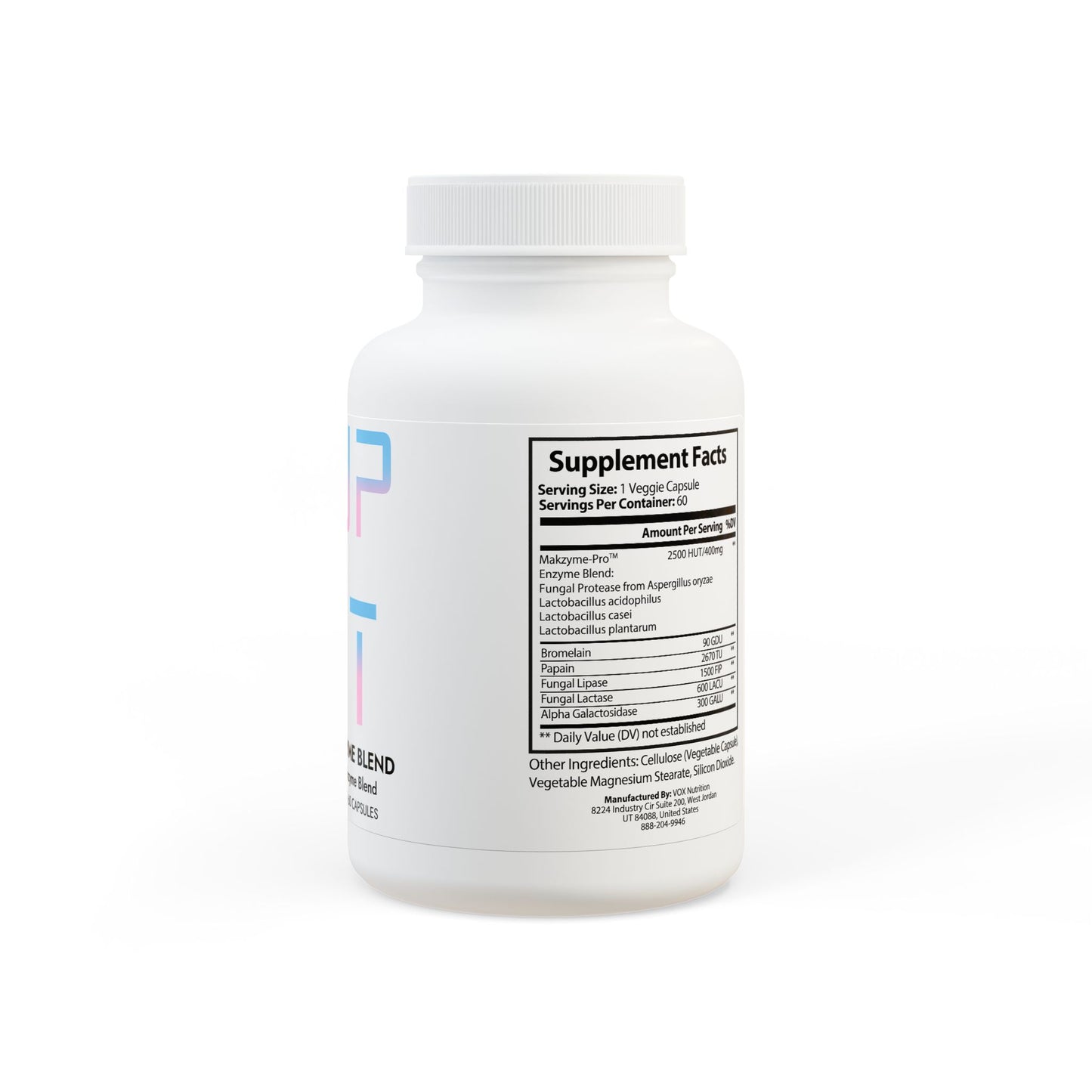 Digestive Enzyme Blend – Daily Gut Support with Makzyme-Pro™(60 Capsules)