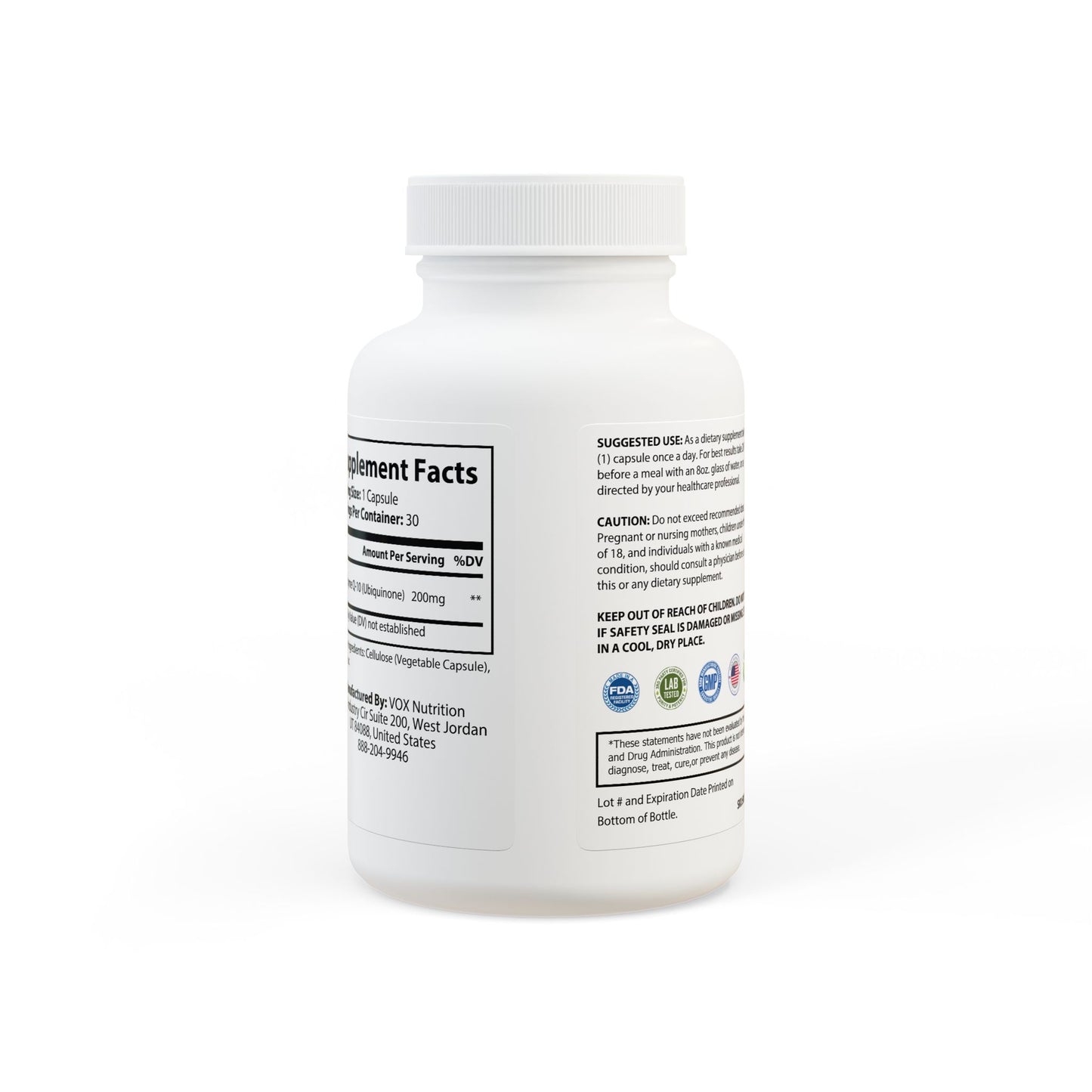 CoQ10 Ubiquinone – Cellular Power + Antioxidant Support (30 Capsules)