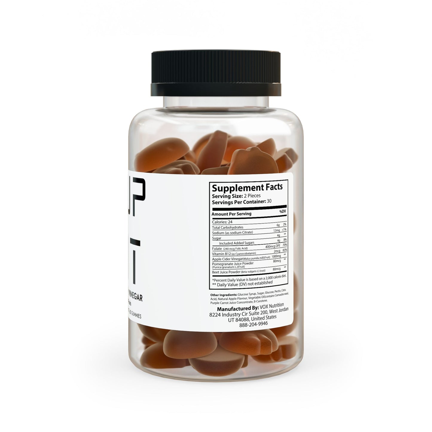 Apple Cider Vinegar Gummies – Performance & Wellness Support (60 Gummies)