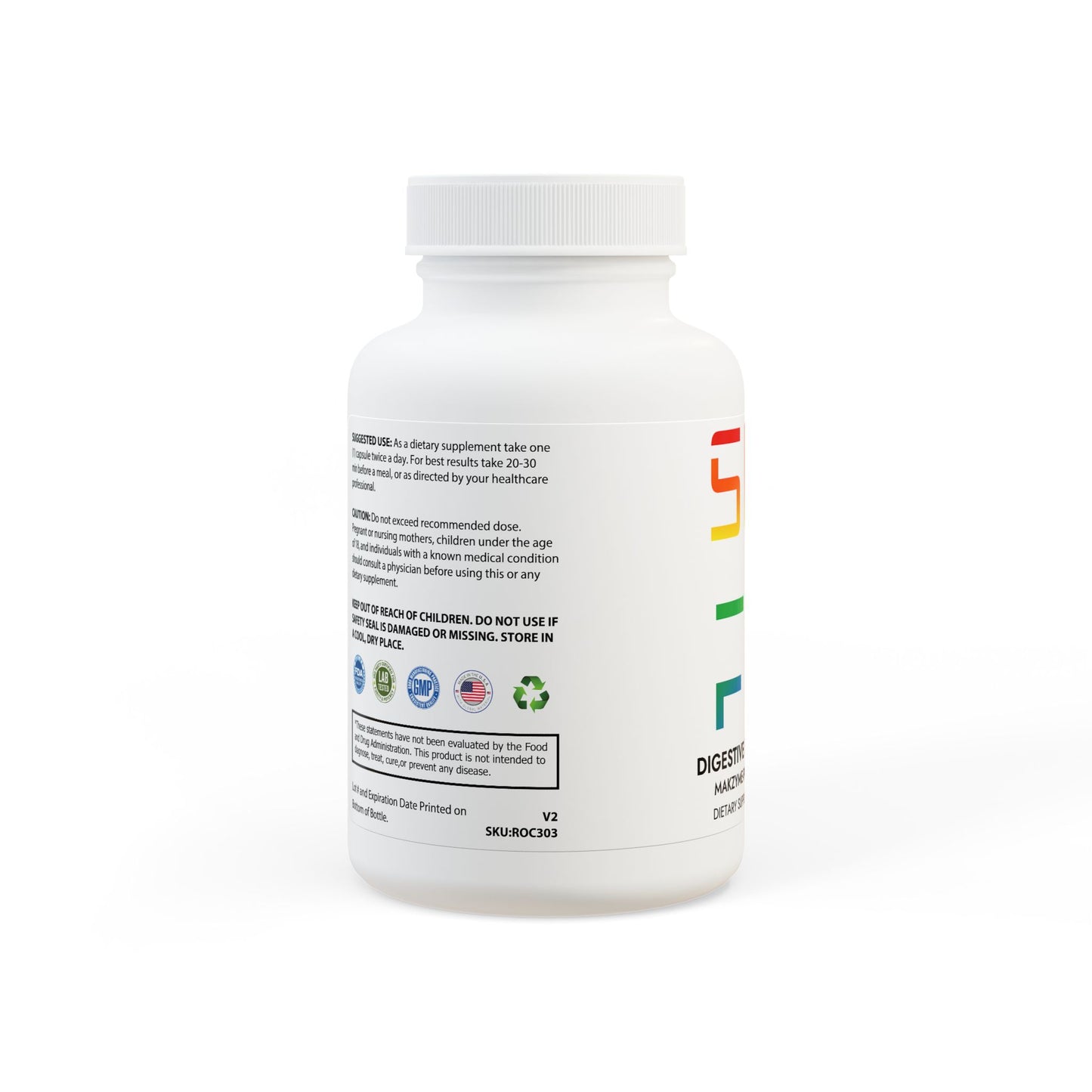 Digestive Enzyme Blend – Daily Gut Support with Makzyme-Pro™ (60 Capsules)