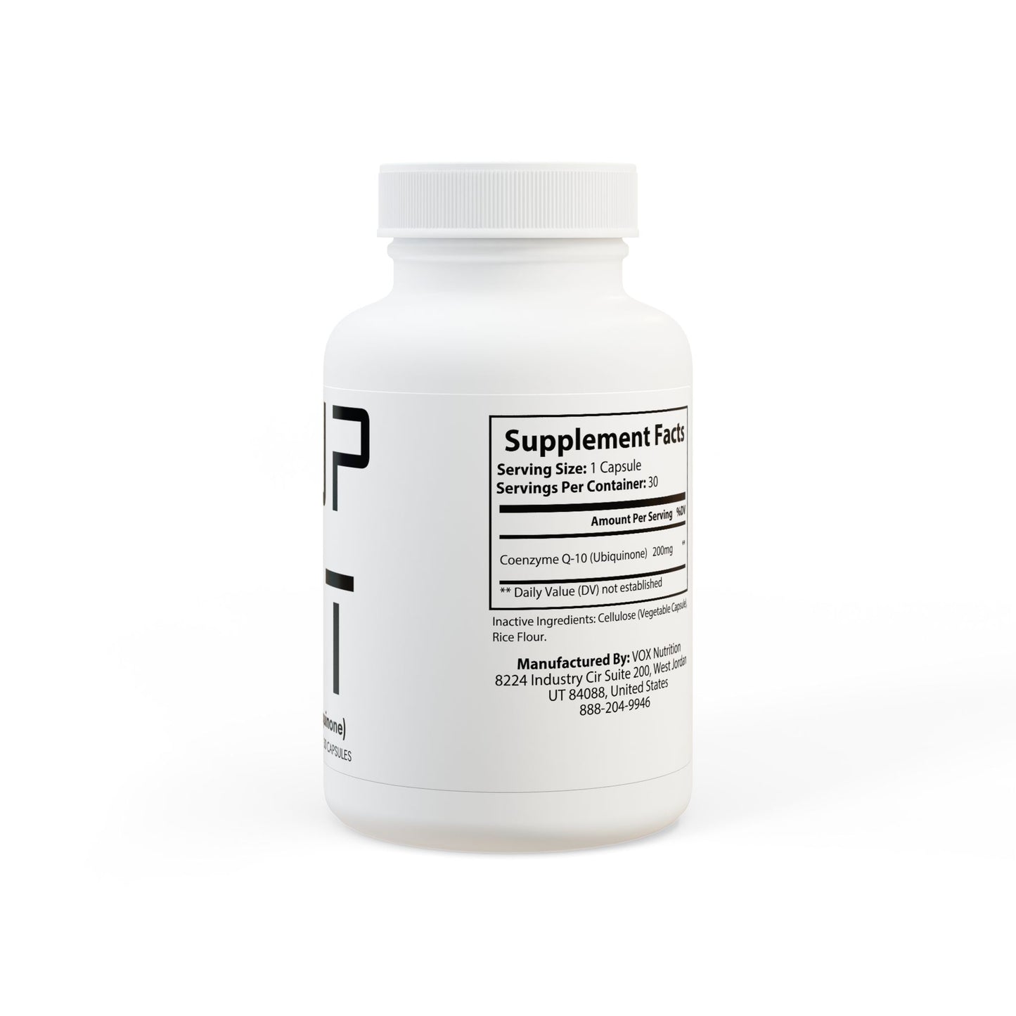 CoQ10 Ubiquinone – Cellular Power + Antioxidant Support (30 Capsules)