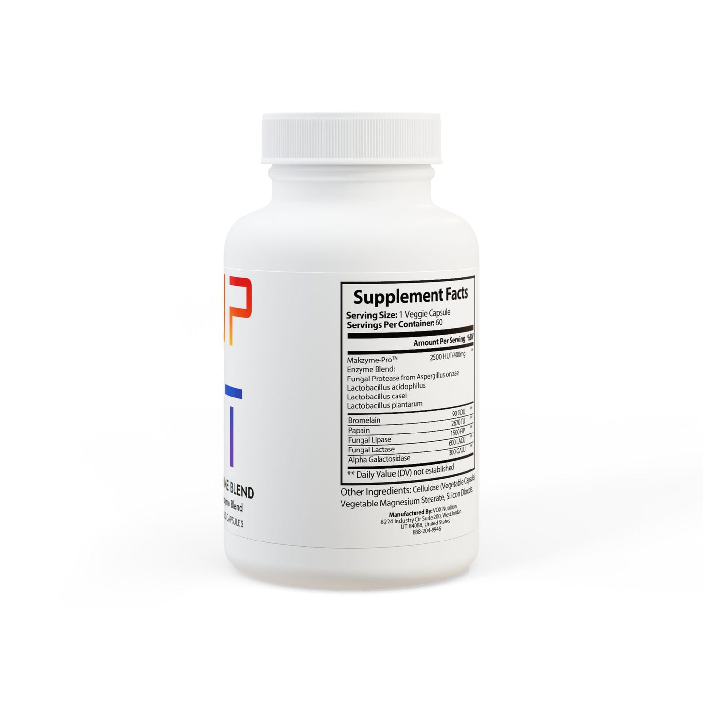 Digestive Enzyme Blend – Daily Gut Support with Makzyme-Pro™ (60 Capsules)