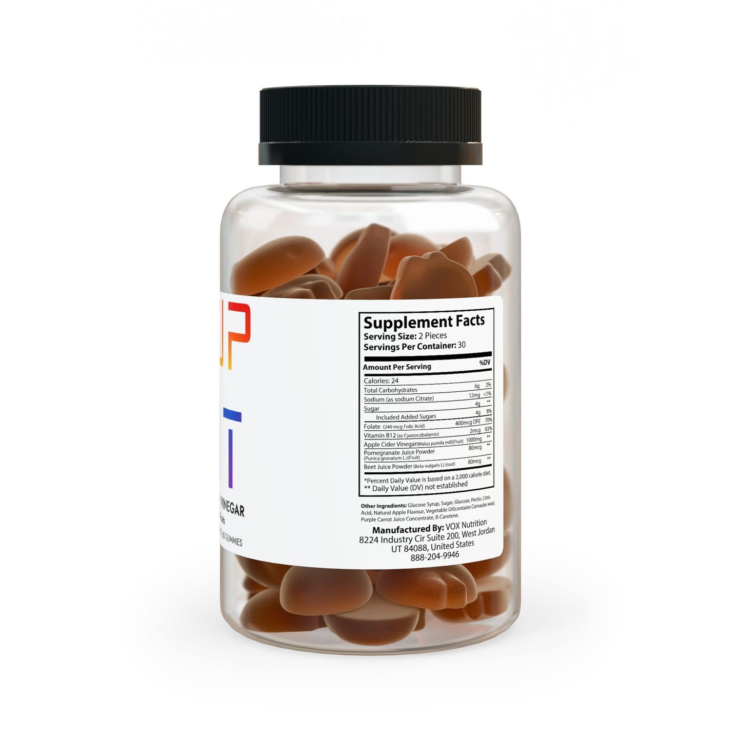 Apple Cider Vinegar Gummies – Performance & Wellness Support (60 Gummies)
